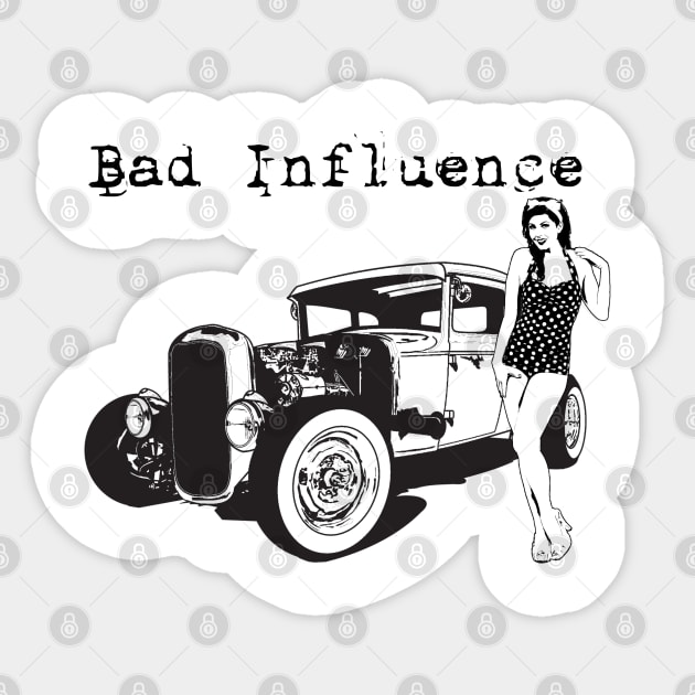 Bad Influence Sticker by Limey_57